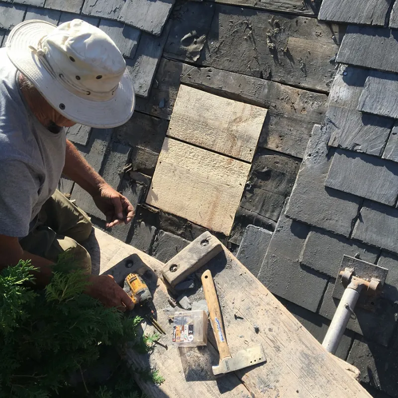 Repairing a Leaky Slate Roof