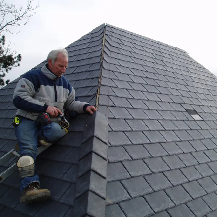 Fit Ridge Tiles on a Slate Roof