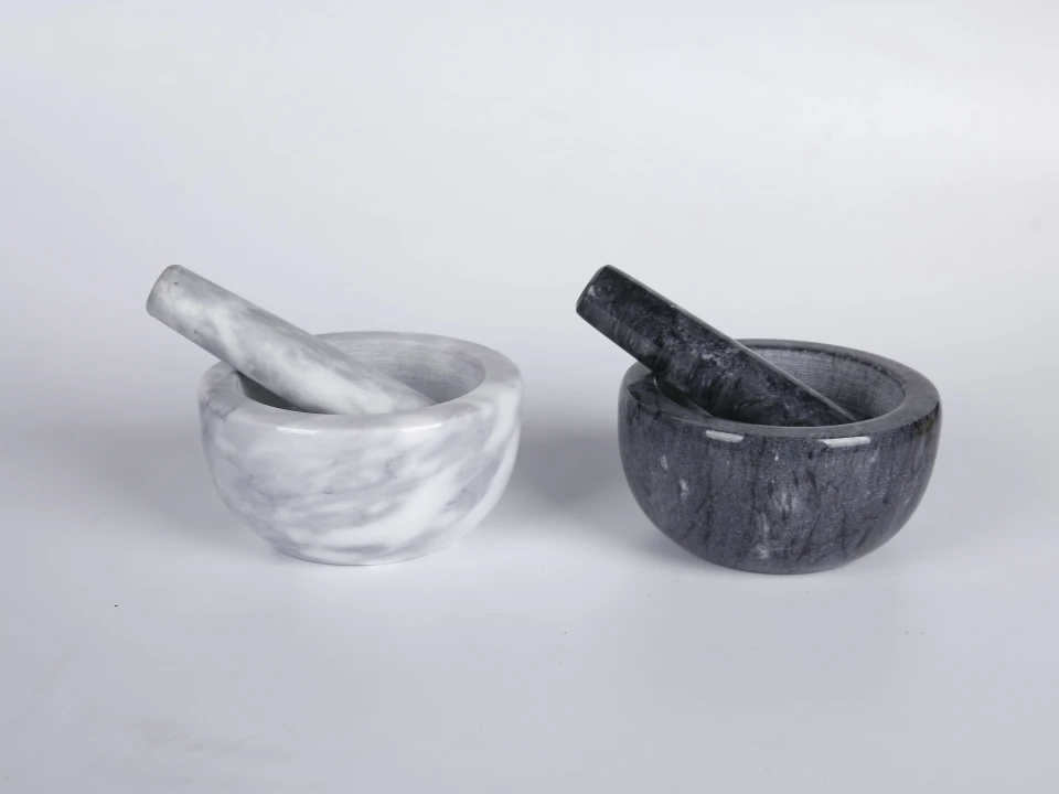 marble mortar and pestles